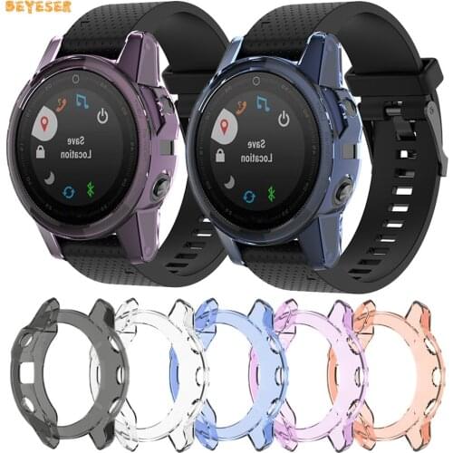Soft TPU Protective Case For Garmin Fenix 5S/5S Plus Smartwatch Replacement Protection Cover Bumper Protector Watch Frame Shell