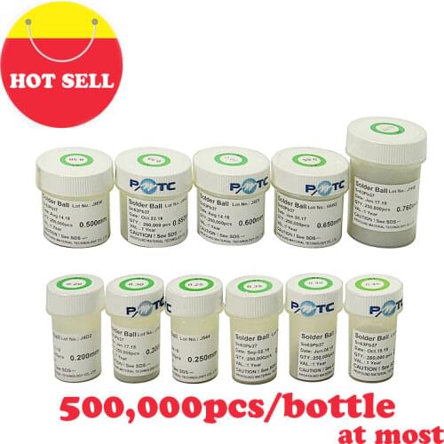 PMTC Leaded BGA Solder Ball 250K 0.2mm 0.25mm 0.3mm 0.35mm 0.4mm 0.45mm 0.5mm 0.55mm 0.6mm 0.65mm 0.76mm BGA Reballing Kit