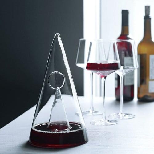 Pyramid Wine Decanter Fast Waterfall Wine Pot Strainer Seperator Hand Made Divider Wine Accessories Bar Tools
