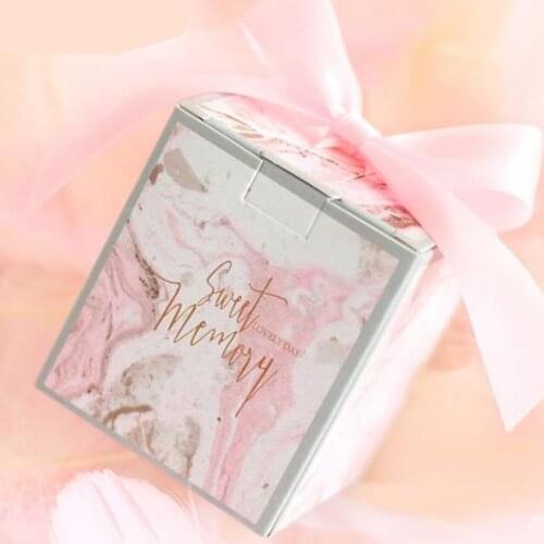 Pink Color Gift Box Gift Bag Wedding Favors Packaging Baby Shower Birthday Party Candy Boxes With Ribbon