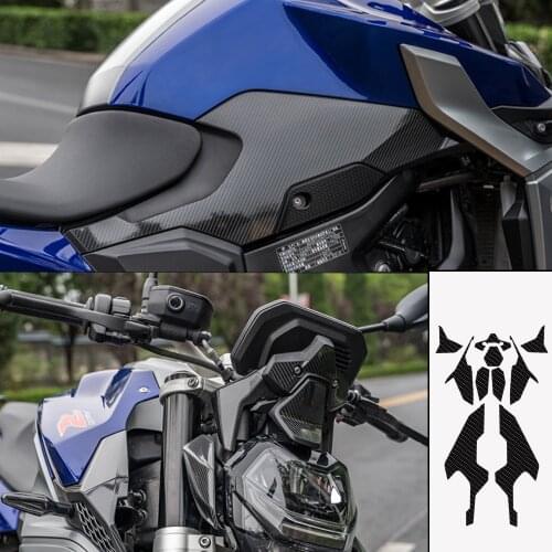 Suitable for BMW F900R F900 R 2019 2020 protective film anti-kick and anti-wear carbon fiber sticker modified sticker