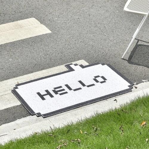 Modern Hello Home Door Mat Carpet Living Room Mat Bath Mat Kitchen Mat Hallway Custom Mat Carpet Anti-slip Mat Entrance Door Mat