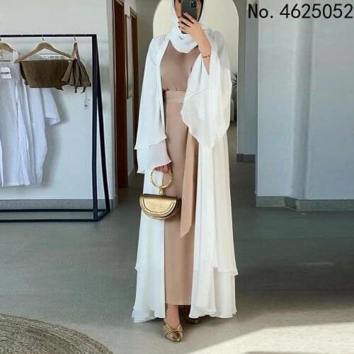 Ramadan Eid Mubarak Abaya Dubai Turkey Kaftan Muslim Kimono Women Cardigan Robe Femme Musulmane Caftan Islam Clothing Jalaba