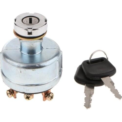Replacement 2 Position Ignition Switch with 2 Keys for Trucks Farm Vehicles