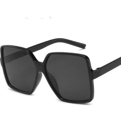 Vintage Oversize Square Sunglasses Women Luxury Big Frame Women Sun Glasses Black Fashion Gradient Female Glasses for Driver