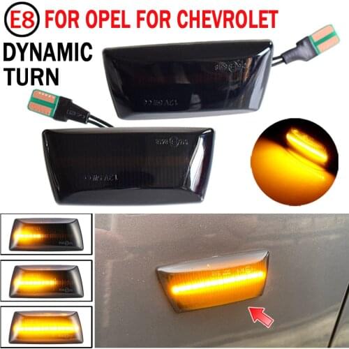 Dynamic Turn Signal LED Side Marker Mirror Light Flashing Indicator For Opel Insignia Astra H Zafira B Corsa D Chevrolet Cruze