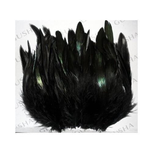 Plume Decoration! Carnaval! 100Pcs/Lot! IRIDESCENT Loose Real Badger Saddle Rooster Feathers,8-14cm Long