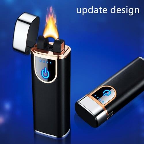 Arc Lighter Touch Sensing Rotating Current Lithium Isolation LED Power Display Gift Selection for boyfriend