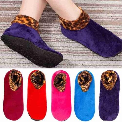 1pair Thicken Winter Warm Boot Socks Unisex Elastic Non Slip Indoor Floor Socks Slipper Men Women Soft Fleece Socks