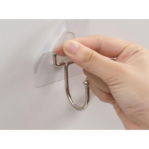 4/8/12 Pcs Wall Hook For Hanging Towel And Coats Hooks Rust Proof Heavy Duty Hanging Hooks Large Self-Adhesive Wall Hooks