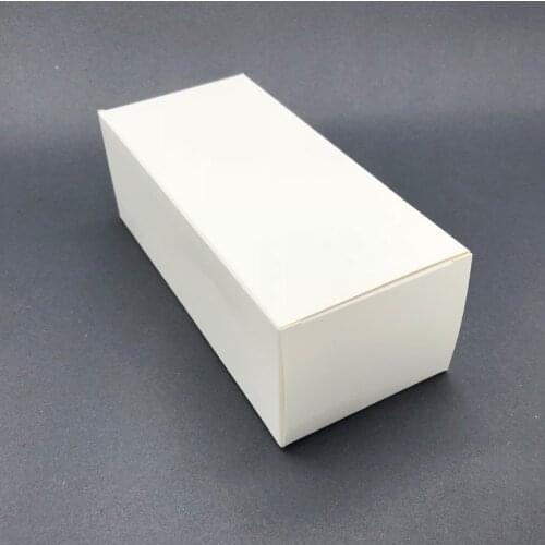 50pcs 4.4x7.3x15.7cm White Paper Box Gift Packaging Supplies Party Cake Baking Candy Boxes
