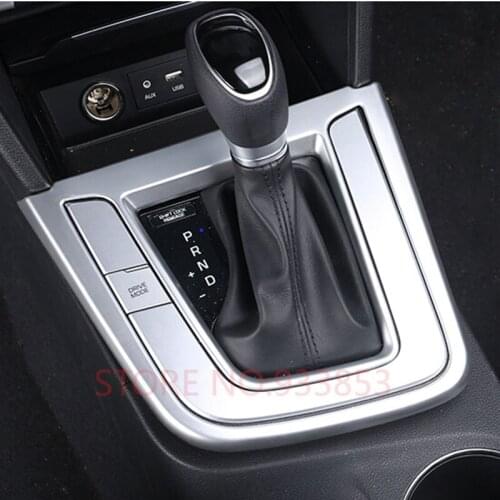 Car ABS chrome handbrake glass box cover/ Gear Box Cup Holder for LHD Elantra 2016