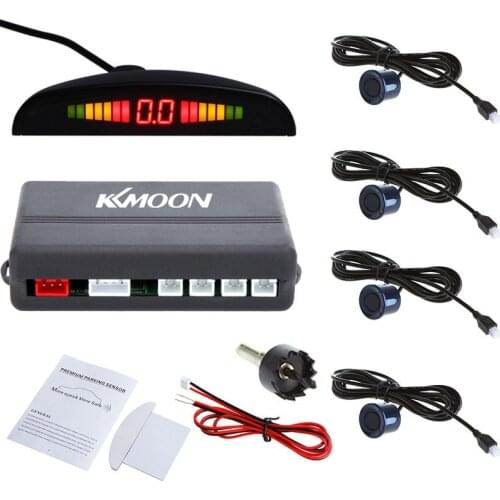 Car Auto Parktronic LED Parking Sensor with 4 Sensors Reverse Backup Car Parking Radar Monitor Detector System Display