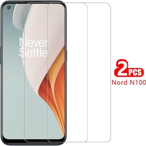 Case for oneplus nord n100 cover tempered glass screen protector on one plus nordn100 n 100 100n 6.52 protective phone coque bag