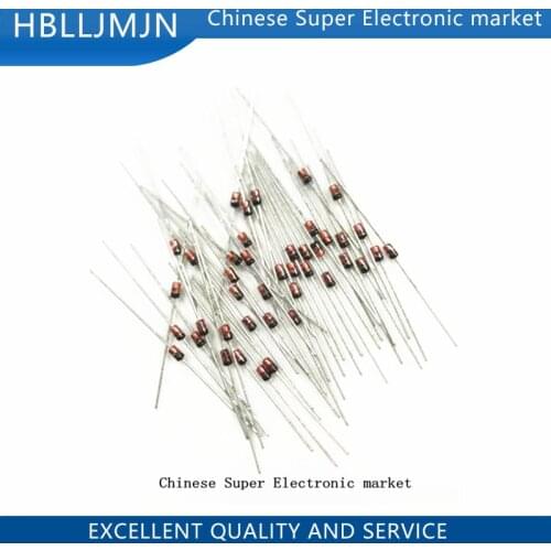 100pcs 1W Zener diode DO-41 3V 3V3 3V6 3V9 4V3 4V7 5V1 5V6 6V2 6V8 7V5 8V2 9V1 10V 11V 12V 13V 15V 1N4733A 1N4742A 1N4728A