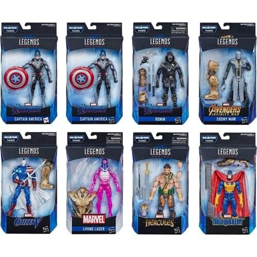 Hasbro Genuine Marvel Legends Captain America Thanos Nighthawk Ebony Maw 6 Inches Joints Movable Action Figure Model Toys