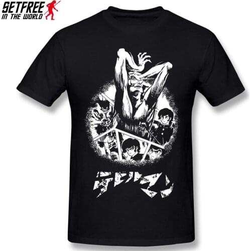 Devilman Crybaby Anime Manga T Shirt Streetwear Plus Size Cotton Short Sleeve Custom T-shirt
