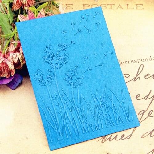 HOT plastic dandelion template craft card making paper card album wedding decoration scrapbooking Embossing folders