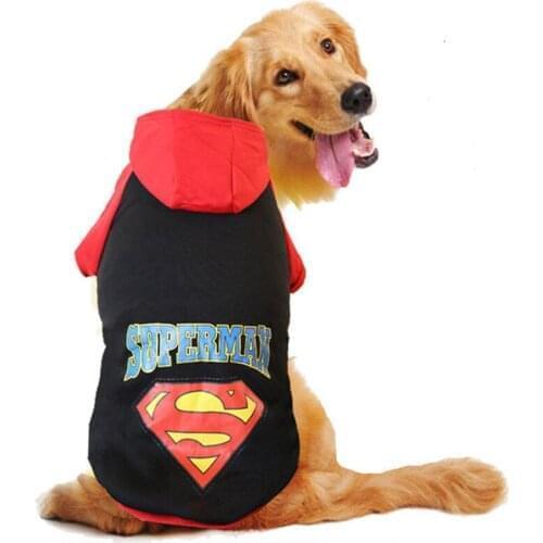 Big Pet Cartoon Dog Costumes Clothes Cotton Hoodies Jacket Winter Large Dog Sweaters Clothing Sports Dog Clothes
