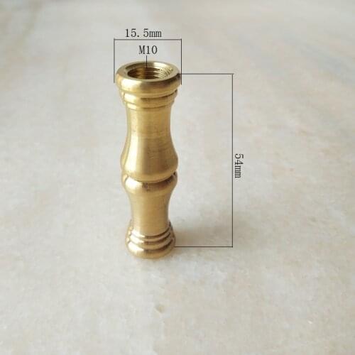 M10 brass Brass Universal Joint, Universal connection tube, M10 brass bamboo joint for Chandelier Corridor/Porch/Bar Lamp