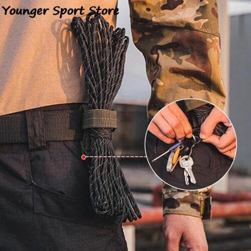 Nylon Gloves Hook Multi-purpose Safety Clip Outdoor Tactics Gloves Climbing Rope Anti-lost Camping Hanging Rope Storage Buckle