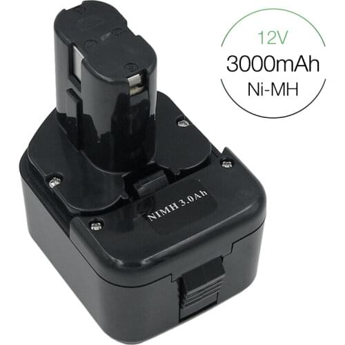 12V Ni-CD 2.0Ah 2000mAh Rechargeable Power Tools Battery for Hitachi EB1214S EB1212S EB1214L Eb1220bl EB 1230X EB 1233X