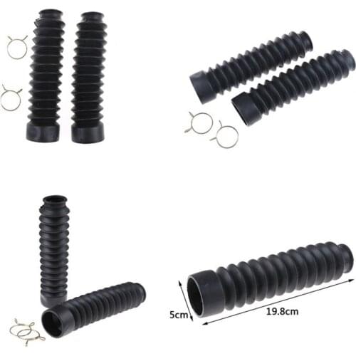 New 2Pcs/Set Dust Jacket Cover For Motor Dirt Bike Motorcycle Front Shock Fork Rubber Boots