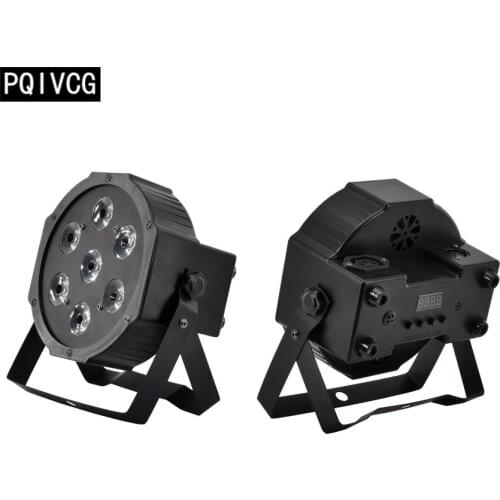 New! 7x12w led Par light RGBW 4in1 flat par led dmx512 disco lights professional stage dj equipment