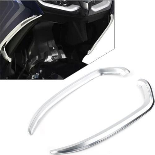 2Pcs Motorcycle Vertical Vent Trim Ornament For Honda Goldwing GL 1800 Gold Wing GL1800 2018 2019 2020 2021 Chrome ABS