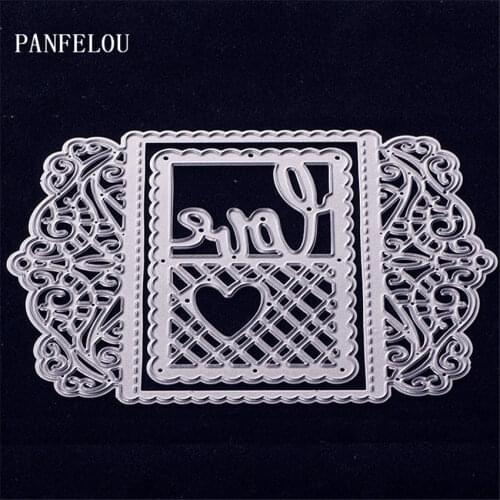 PANFELOU Love box Metal craft paper die cutting dies for Scrapbooking/DIY Easter wedding Halloween cards