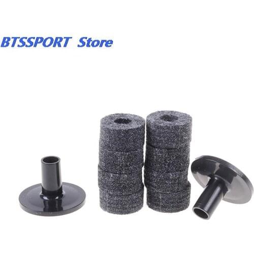 1 Set 8PCS Cymbal Stand 25mm Felt Washer With 2PCS Cymbal Sleeves Replacement for Shelf Drum Kit
