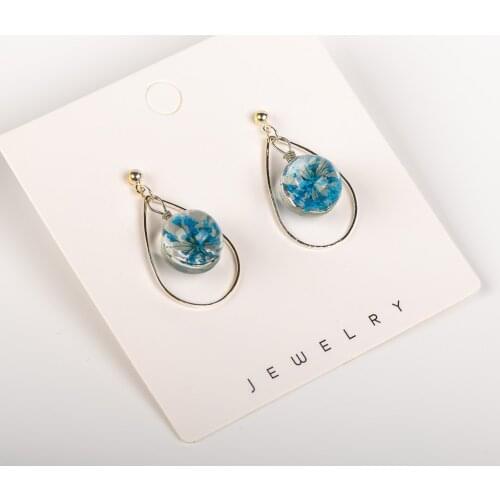 Womens Flower Earrings Set Earrings For Women Fashion Jewelry Geometric Crystal Glass Heart Stud Earrings #KY501