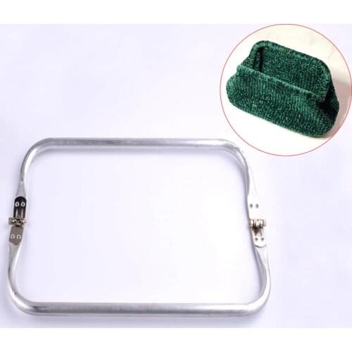 Clutch Bag Parts 20/25/30cm Metal Bag Frame For Doctor BagsPurse Frame Metal Aluminium Tube Frame Bag Handle Accessories