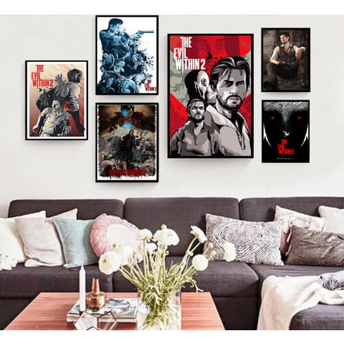 The Evil Within The Survival Horror Coated paper Game Poster Cafe Creative wallpaper Interior Decoration 42*30cm