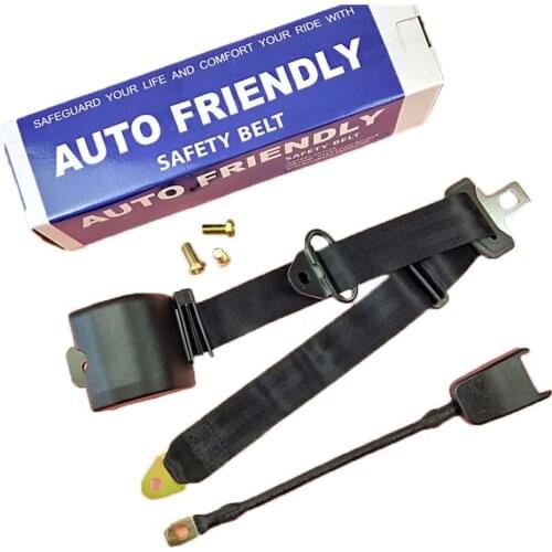 Universal 3 Point Retractable AUTO Car Auto-locking Seat Lap Black Adjustable Belt Auto Car Truck Bus Van Safety Accessories