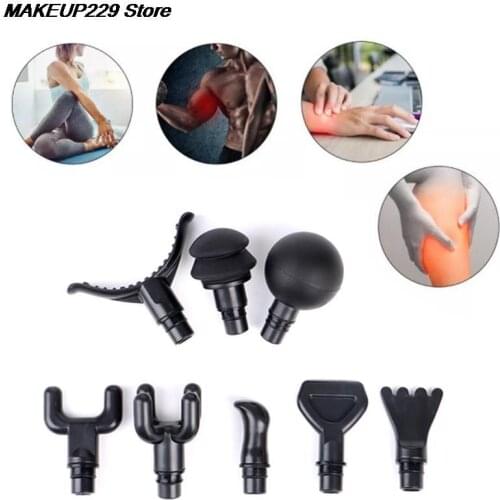 Universal Fascia Gun Massage Head Body Relaxation Fascia Massager Gun Replacement Head Silicone Massage Head Set
