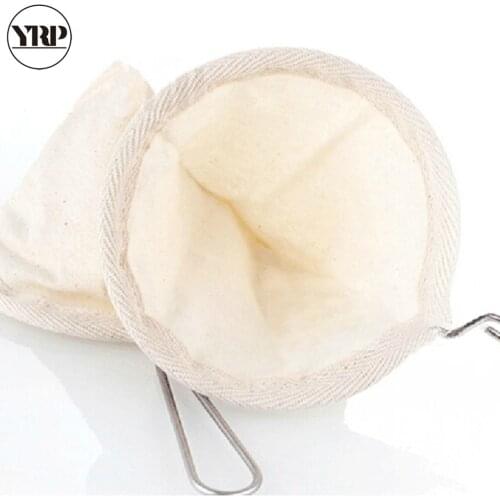 YRP high quality flannel reusable coffee filter bag holder kitchen accessories gadgets Stainless steel handle barista tools tea
