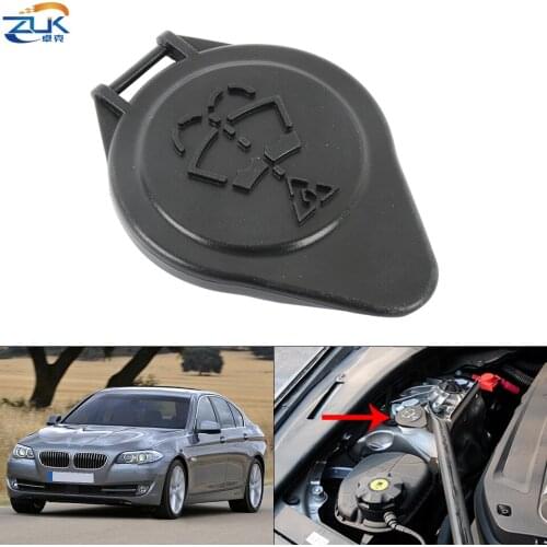 ZUK Universal Windshield Washer Fluid Reservoir Water Tank Cover Cap For BWM 520 523 525 528 640 650 730 740 750 For N52 Engines