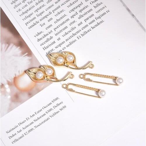 10pcs pin bouquet DIY handmade earrings necklace pendant material earrings earrings accessories