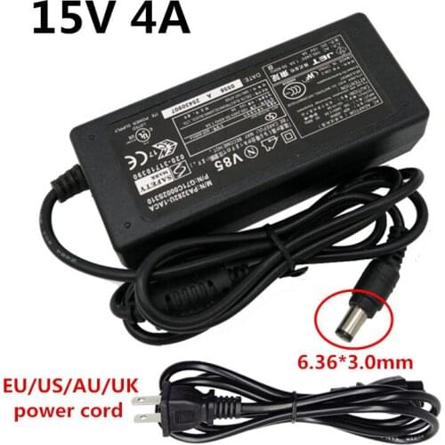 15V 4A 6.36*3.0mm Tip Center AC Power Adapter Supply Universal Adaptor Switch Charger For Toshiba EU US UK AU Plug