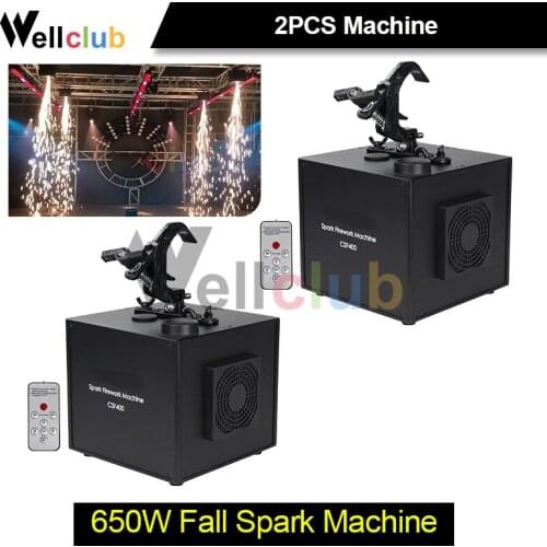 2PCS DMX Fall cold spark machine non-pyrotechnic sparkler fireworks For Wedding Dmx Remote Control For Waterfall Stage Fountain