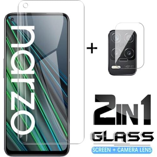 2in1 for realme narzo 30 5g glass screen protector tempered glass for oppo realme narzo 30 realmy narzo30 camera protective film