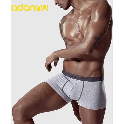 2020 ADANNU Brand mens boxers cotton sexy men underwear mens underpants male panties shorts U convex pouch for men ad322