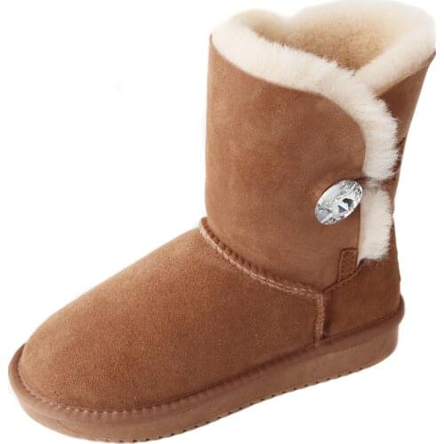 2020 Top Quality Women Shoes Wholesale Classic Snow Boots For Women China Brand 100% Real Sheepskin Woman Winter Boots