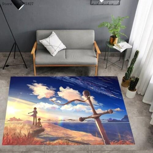 5 Centimeters Per Second Carpet 3D Print Cartoon Anime Rug For Living Room Floor Carpet For Bedroom Baby Play Floor Rug Decor