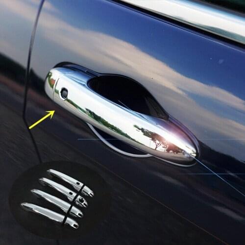 ABS Chrome FOR Jeep Cherokee KL 2014 2015 2016 2017 2018 Car Door protector handle frame Cover Trim sticker Accessories 8pcs