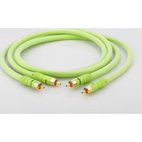 Audiocrast A51 HI-End 99.9999% OFC Copper RCA Interconnect Cable With 2RCA To RCA Audio Cable HIFI