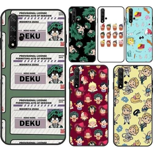 BNHA Pattern My Hero Academia For Huawei Y5 2017 Y3 II Y9 Y6 Y7 Prime 2018 2019 Y7A Y5P Y6P 2020 Nova 2 3 5T Phone Case