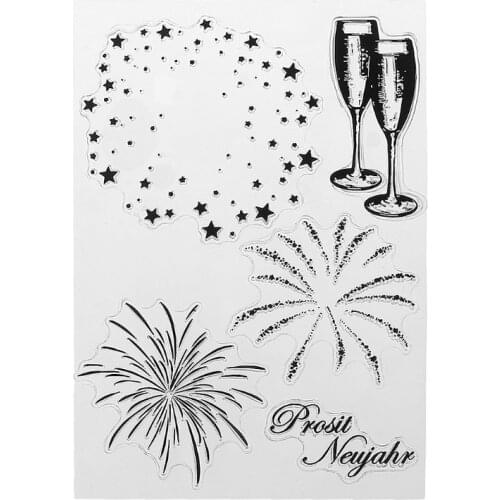 Fireworks DIY Silicone Clear Stamp Cling Seal Scrapbook Embossing Album Decor L4MD