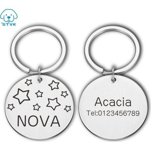 Personalized Anti-lost Dog Cats ID Tags Gifts for Dog Cat Lovers Pet Collar Tags Pet Owner Engraved Pet Tag New Puppy Tag Gifts